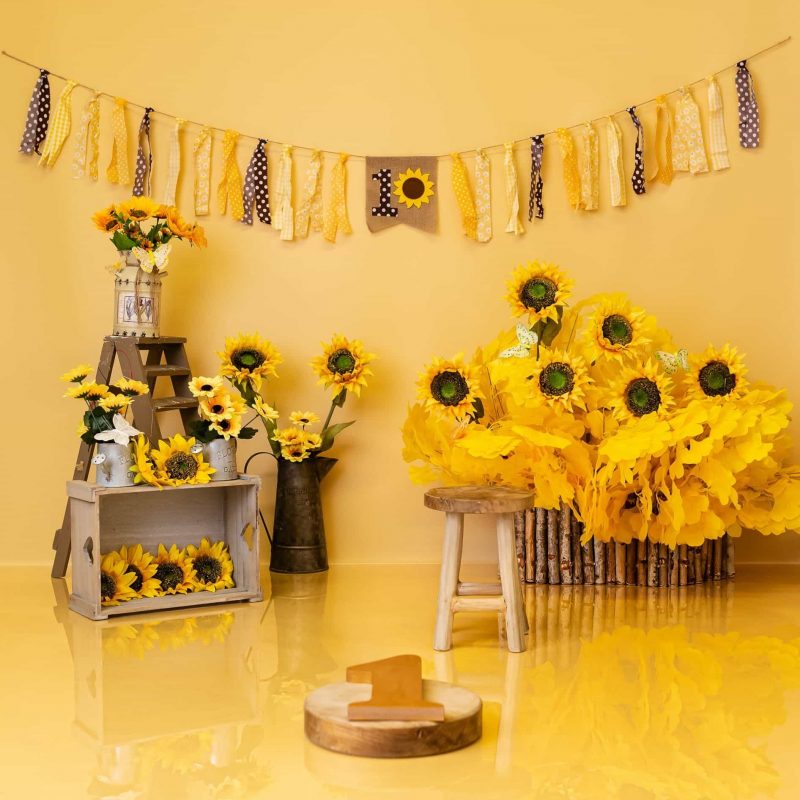 sunflower theme , all in yelllow