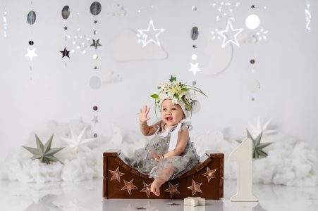 Cute toddler enjoying the session