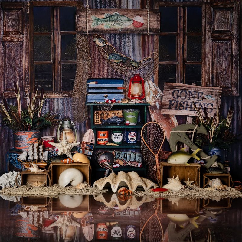 fishing theme for adventure at the studio