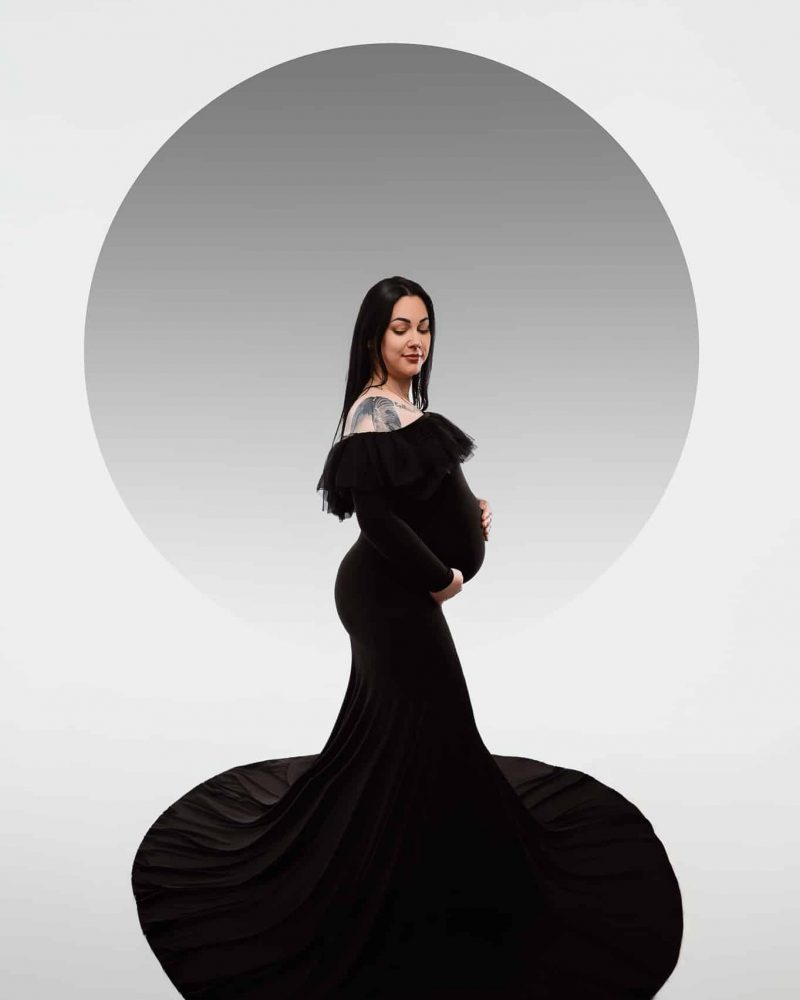 Graceful draping for your growing bump