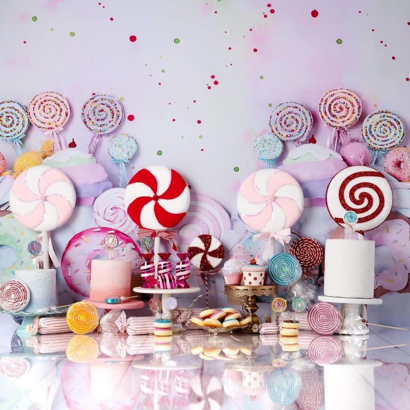 a theme with sweets for photoshoots