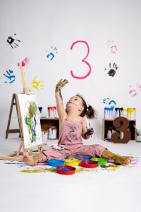 splash paint photoshoot