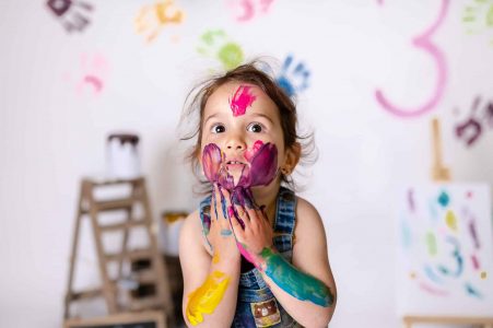 Kids photography studio photoshoot controlled environment