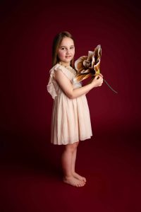 Children's portrait photography with natural lighting