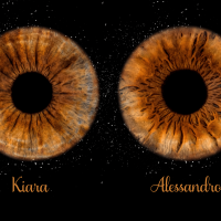 2 iris photography with star effect and names 2 iris photos with star effect and names