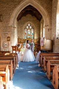 Bride arriving at church Milton Keynes wedding photography Bride arriving at church Milton Keynes wedding photography