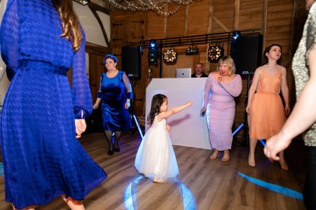 Wedding guests cheering couple after ceremony Milton Keynes